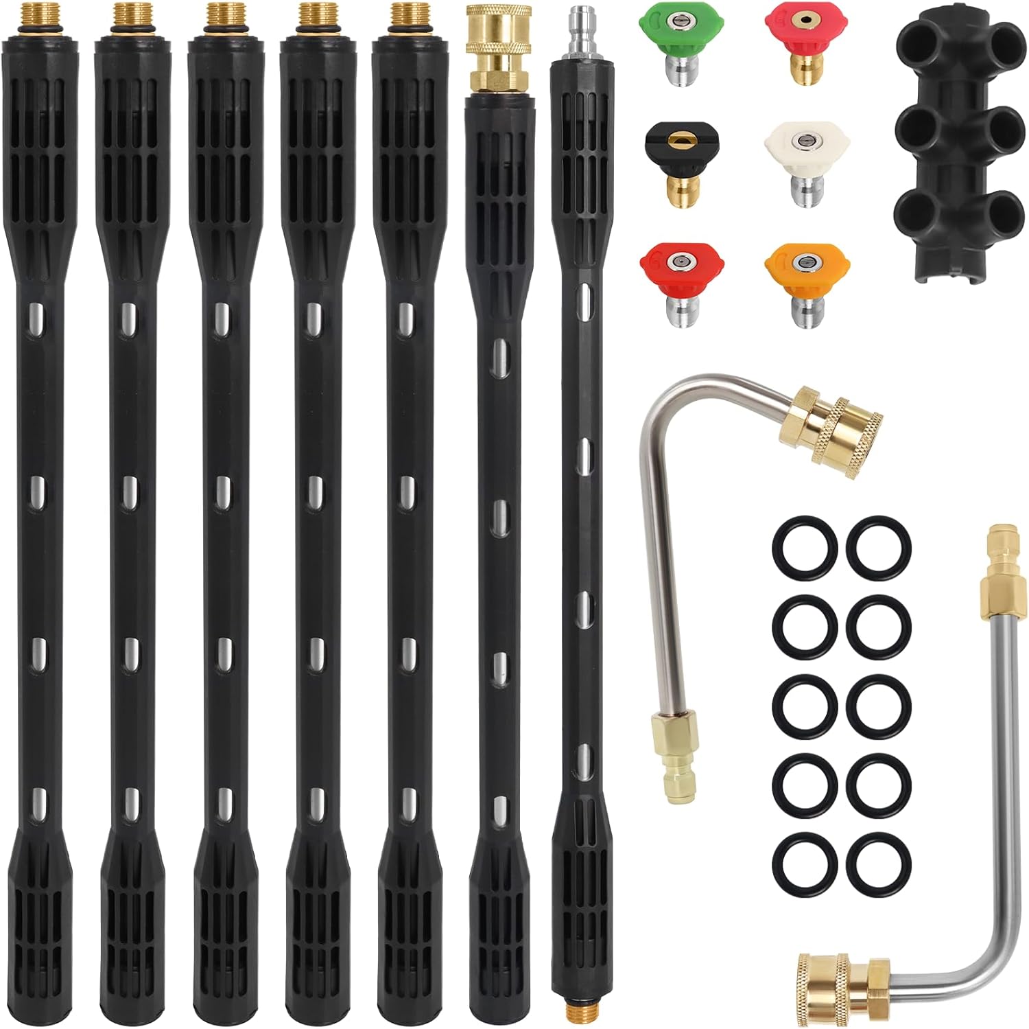 Upgraded Pressure Washer Extension Wand for Gutter Cleaning