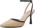 Stiletto Heels for Women Closed Pointed Toe - Comfortable Kitten Pumps