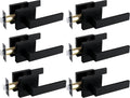 NEWBANG Solid Door Lever Handle Matte Black Finish - Sturdy and Easy