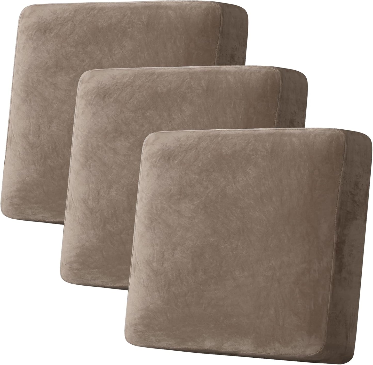 H.VERSAILTEX Velvet Stretch Couch Cushion Cover for Sofa
