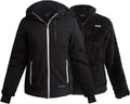 Womens 3 in 1 Ski Jacket - Faux Fur Lined Reversible Puffer