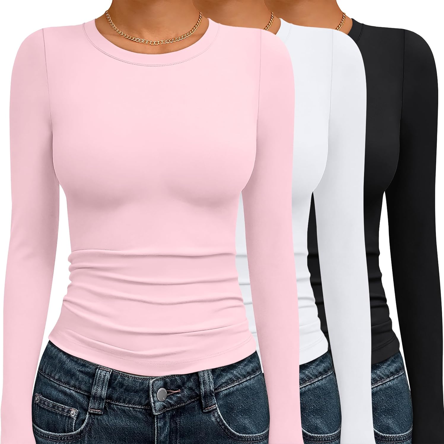 AUTOMET Womens Long Sleeve Crop Tops for Stylish Fall Fashion