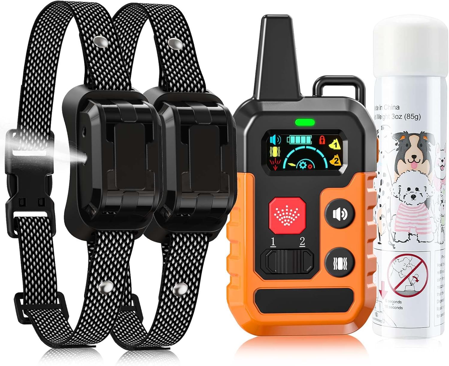 Citronella Training Collar for Dogs with Beep, Vibration, Spray