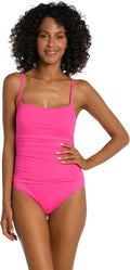La Blanca Womens One Piece Swimsuit Island Goddess - Sculpting Fit