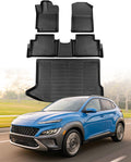 CreekT Hyundai Kona Floor Mats 2018-2023 - All Weather Protection