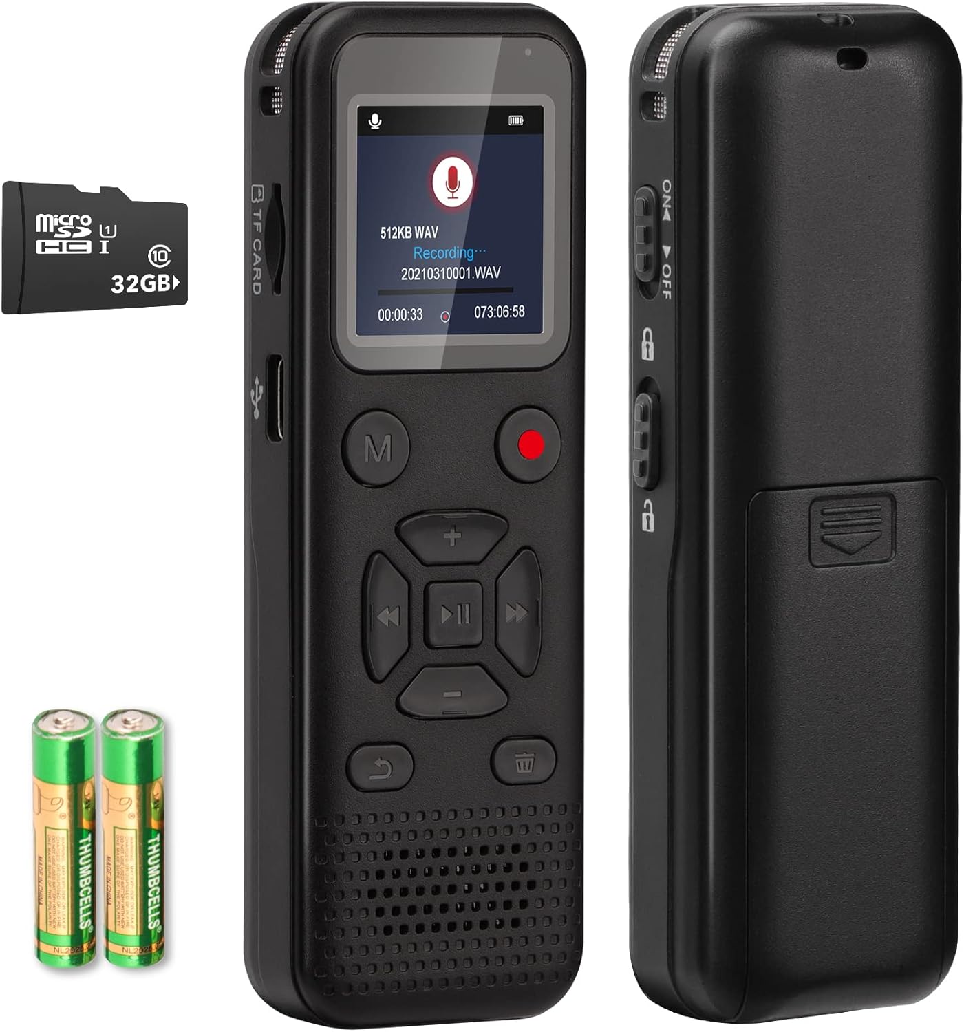 72GB Digital Voice Activated Recorder for Lectures and Meetings