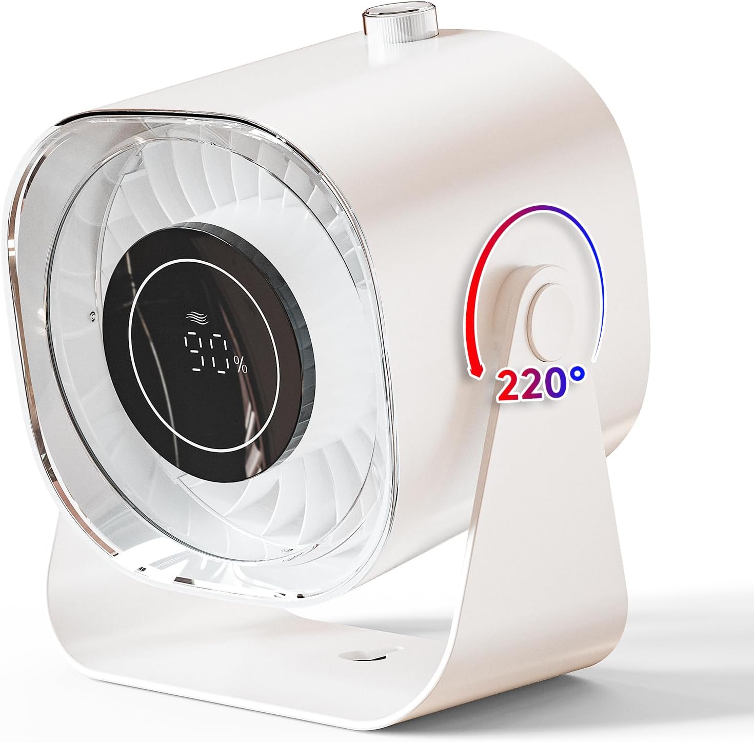 Portable Rechargeable Desk Fan - Powerful & Quiet Cooling