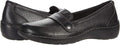 Clarks Women Cora Daisy Loafer - Full Grain Leather Comfort