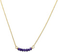 Birthstone Bar Necklace for Women - Amethyst 14k Gold Fill
