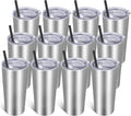 VEGOND 20oz Tumbler Bulk 12 Pack - Insulated Stainless Steel Cups