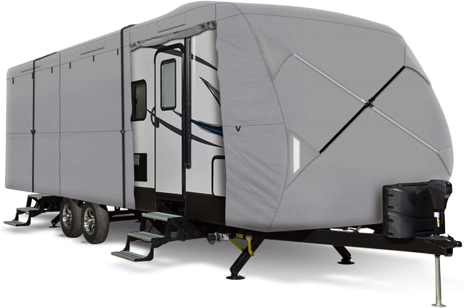 Leader Accessories Travel Trailer RV Cover for 33ft-35ft RVs