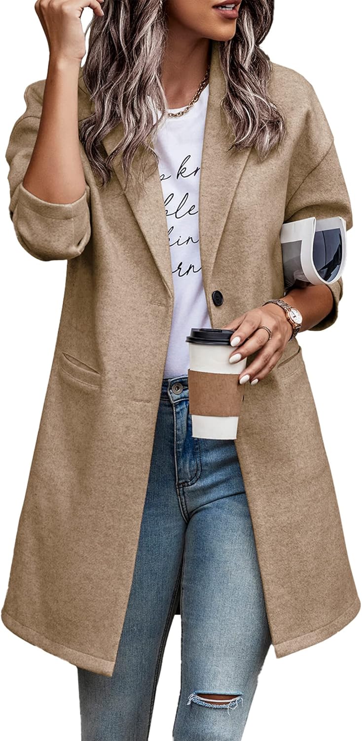PRETTYGARDEN Women Plaid Shacket Jacket for Trendy Fall Style