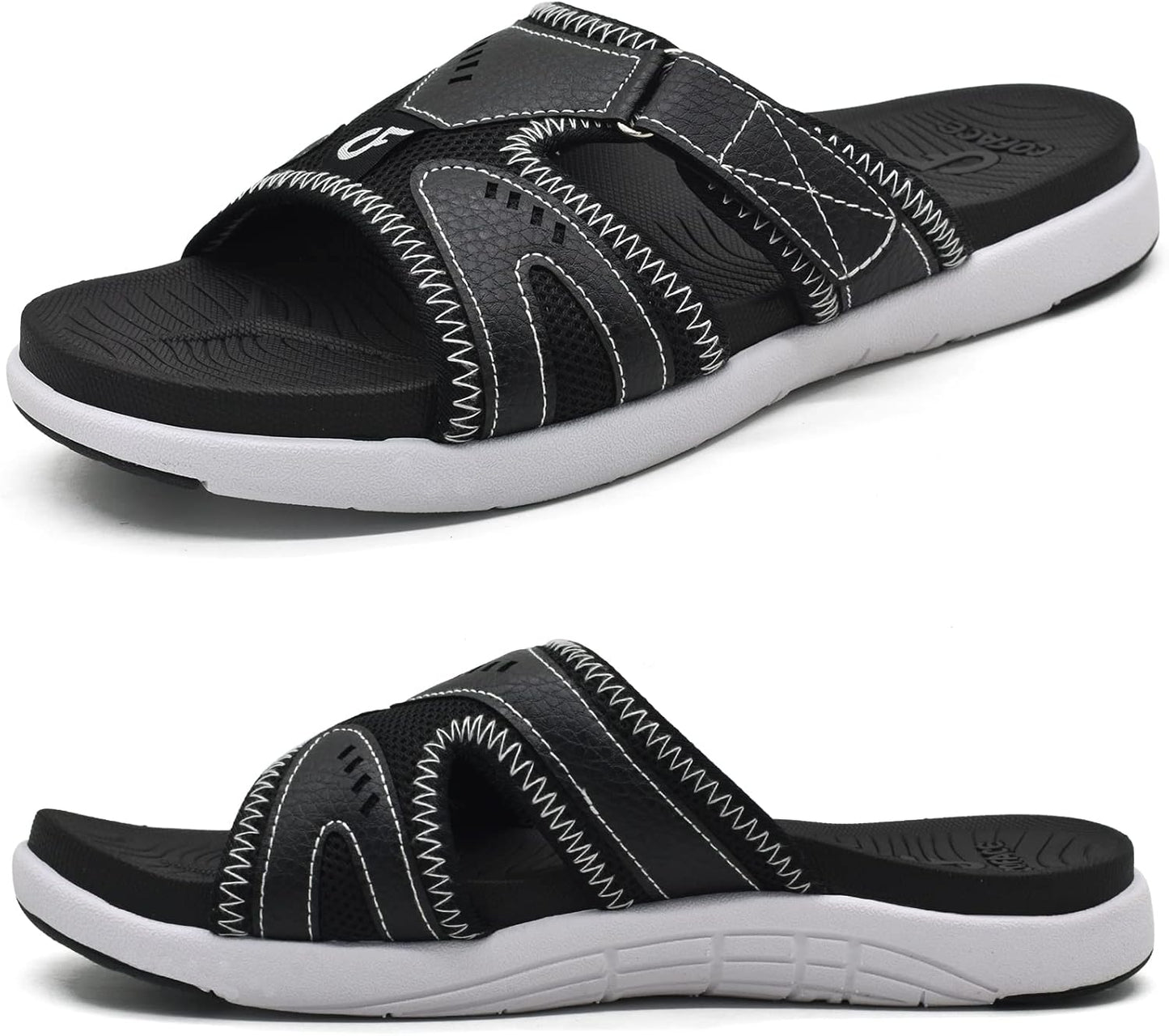 COFACE Mens Sport Recovery Sandals for Plantar Fasciitis Relief