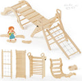 BlueWood 10-in-1 Pikler Triangle Set - Montessori Toddler Climber