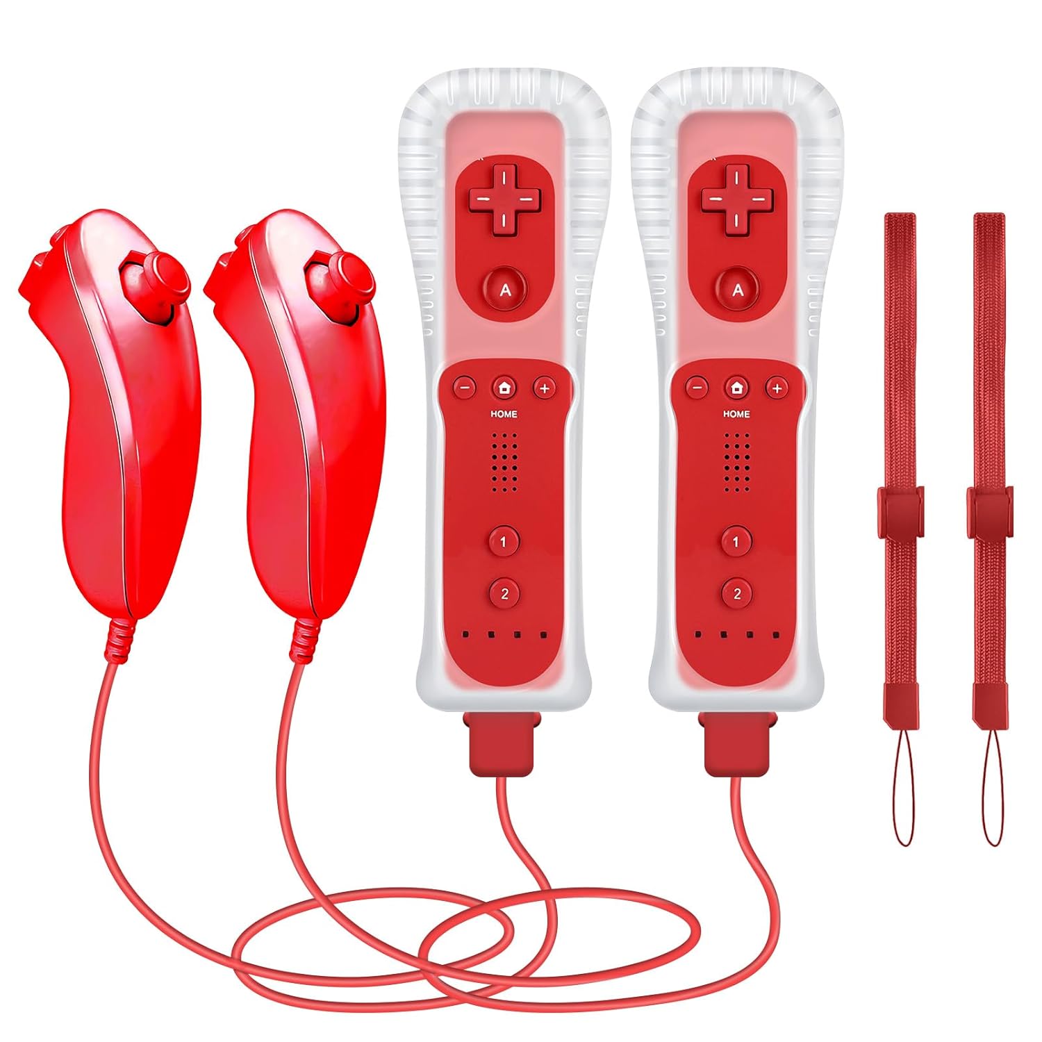 Red Remote Controller with Motion Plus for Wii/WII U Gaming Fun