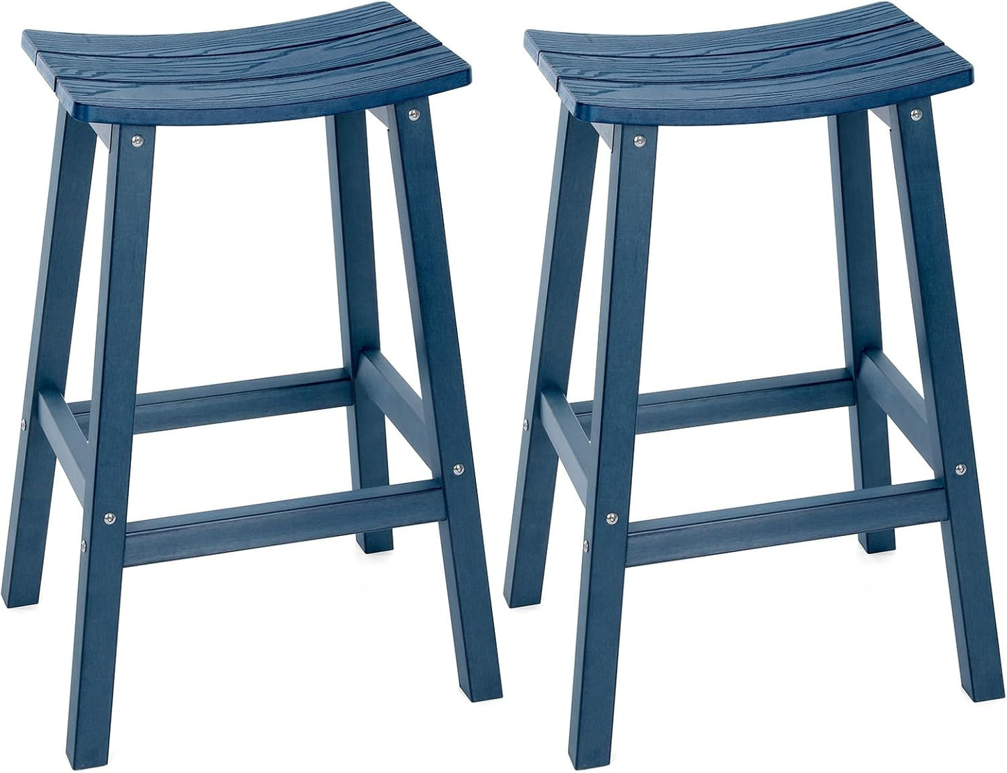 Weatherproof Bar Stools Set of 2 for Outdoor and Kitchen Use