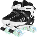 Kids Roller Skates for Girls Boys Child Beginners - Adjustable Quad 4