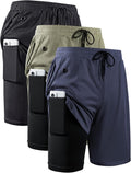 2 in 1 Running Shorts for Men - Quick Dry Gym Shorts with Liner