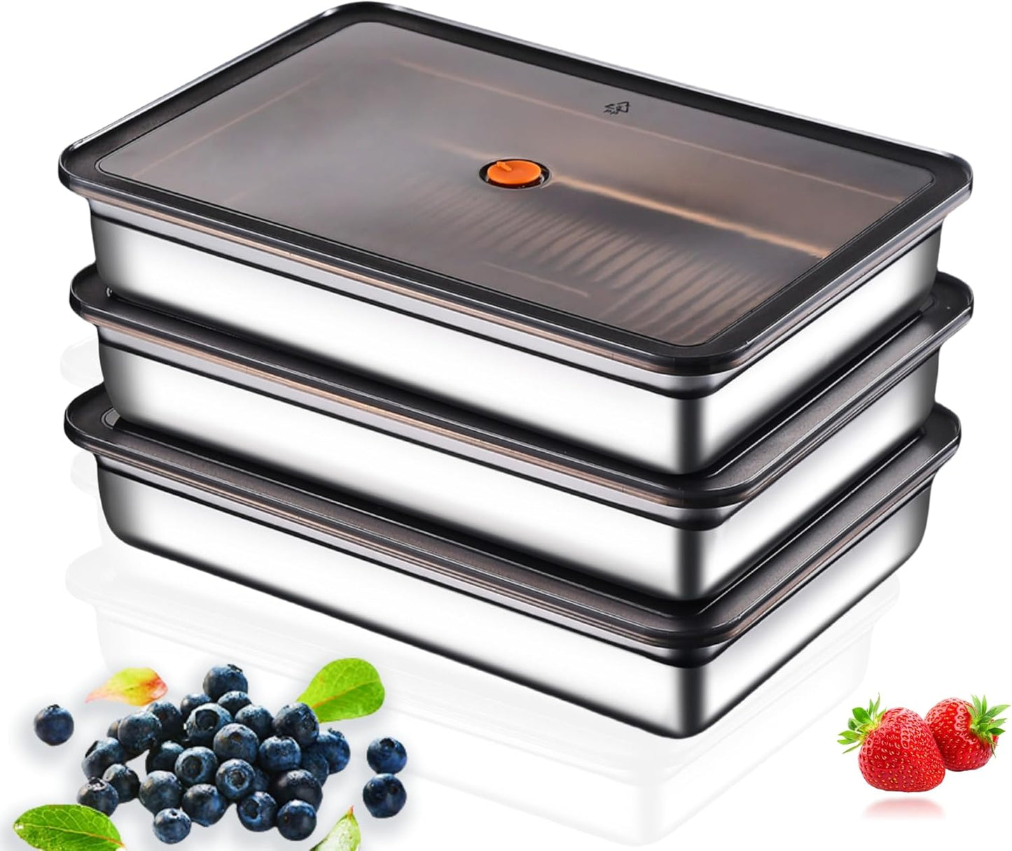 Hommiya Stainless Steel Food Storage Containers Set