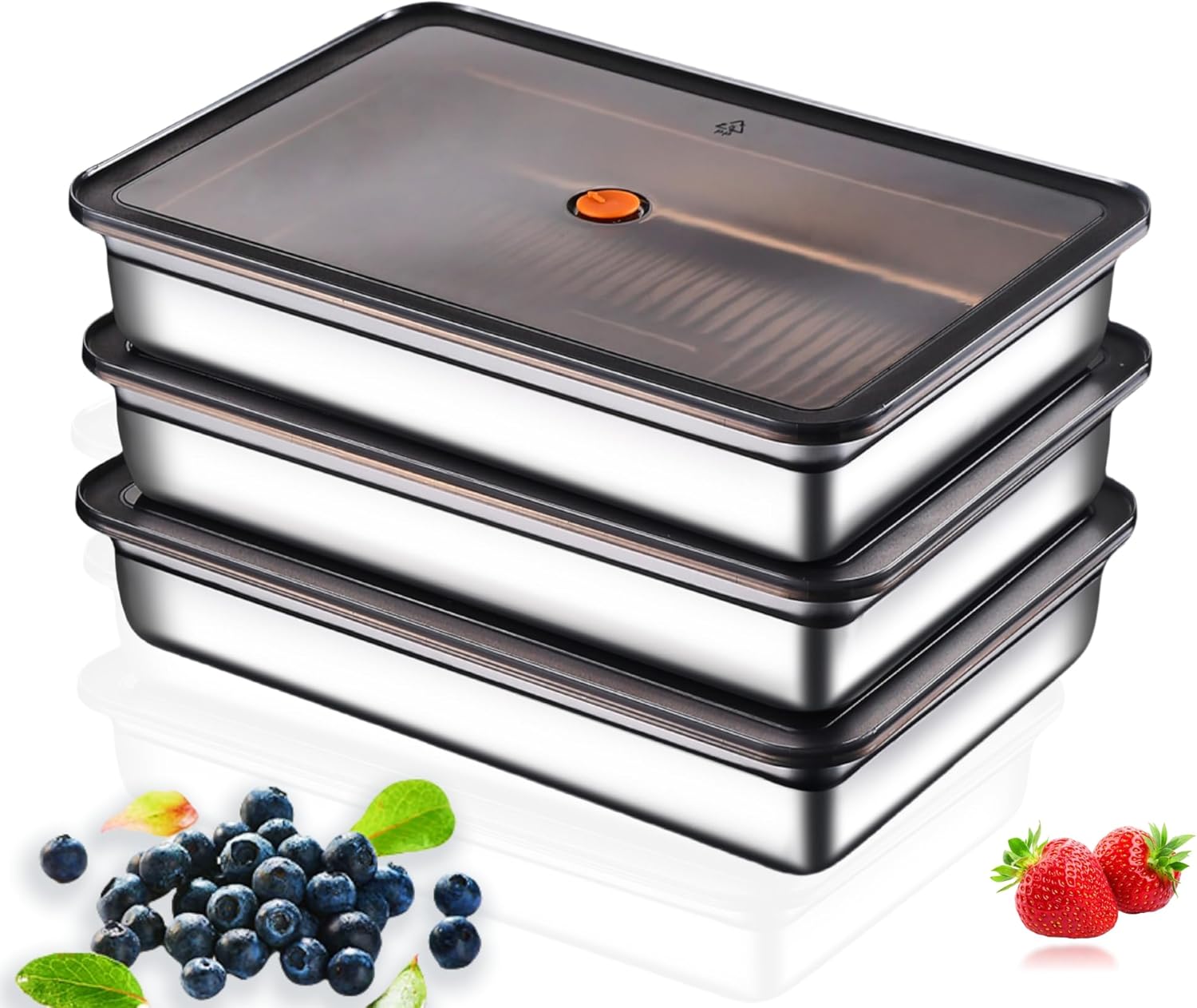 Hommiya Stainless Steel Food Storage Containers Set