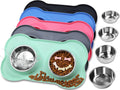 Non-Spill Stainless Steel Dog Bowls Set by VIVAGLORY