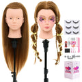 28Inch Mannequin Head with 80% Human Hair - Practice Styling Tool