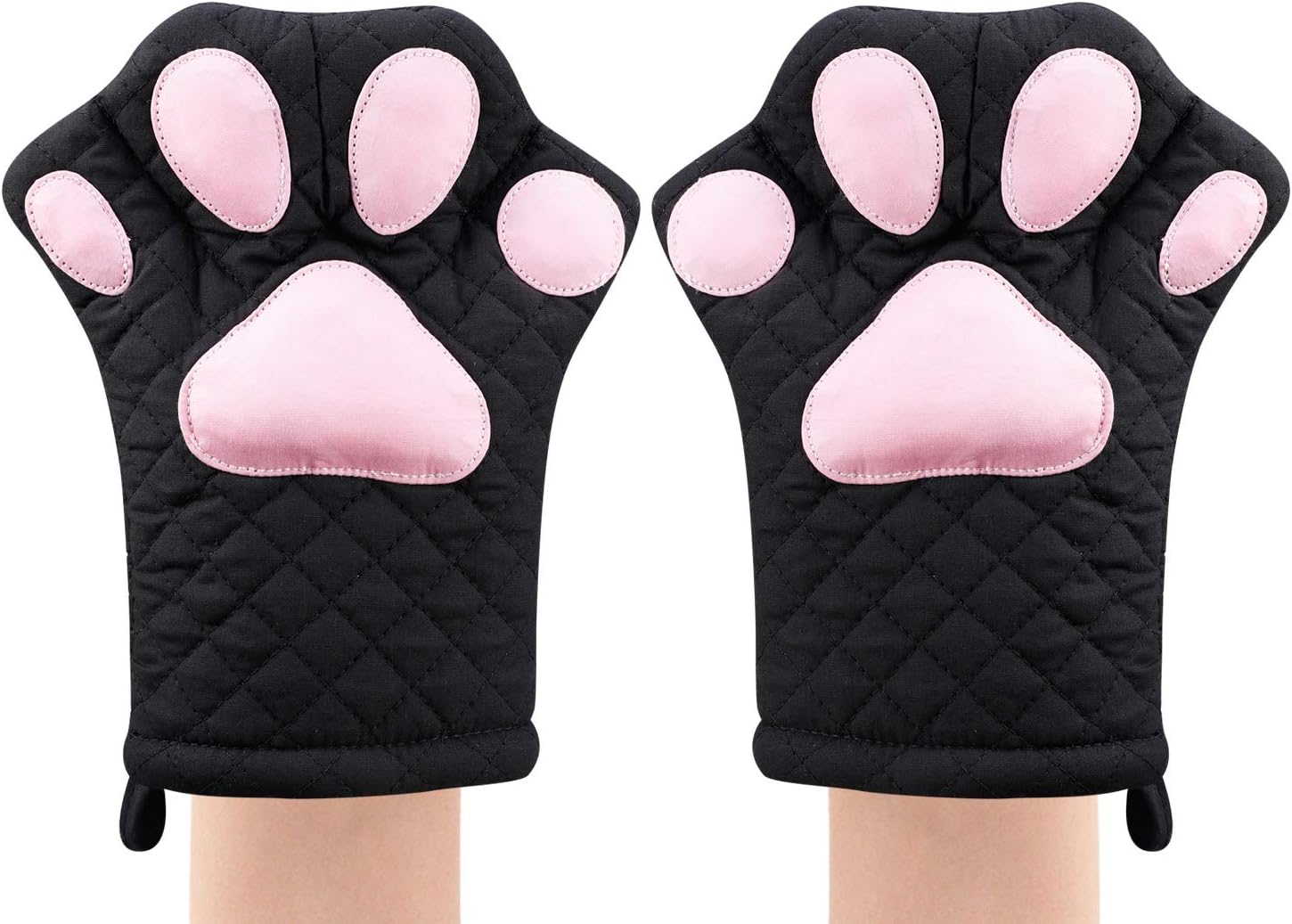 Cat Design Heat Resistant Oven Mitts - Ultimate Kitchen Essential!