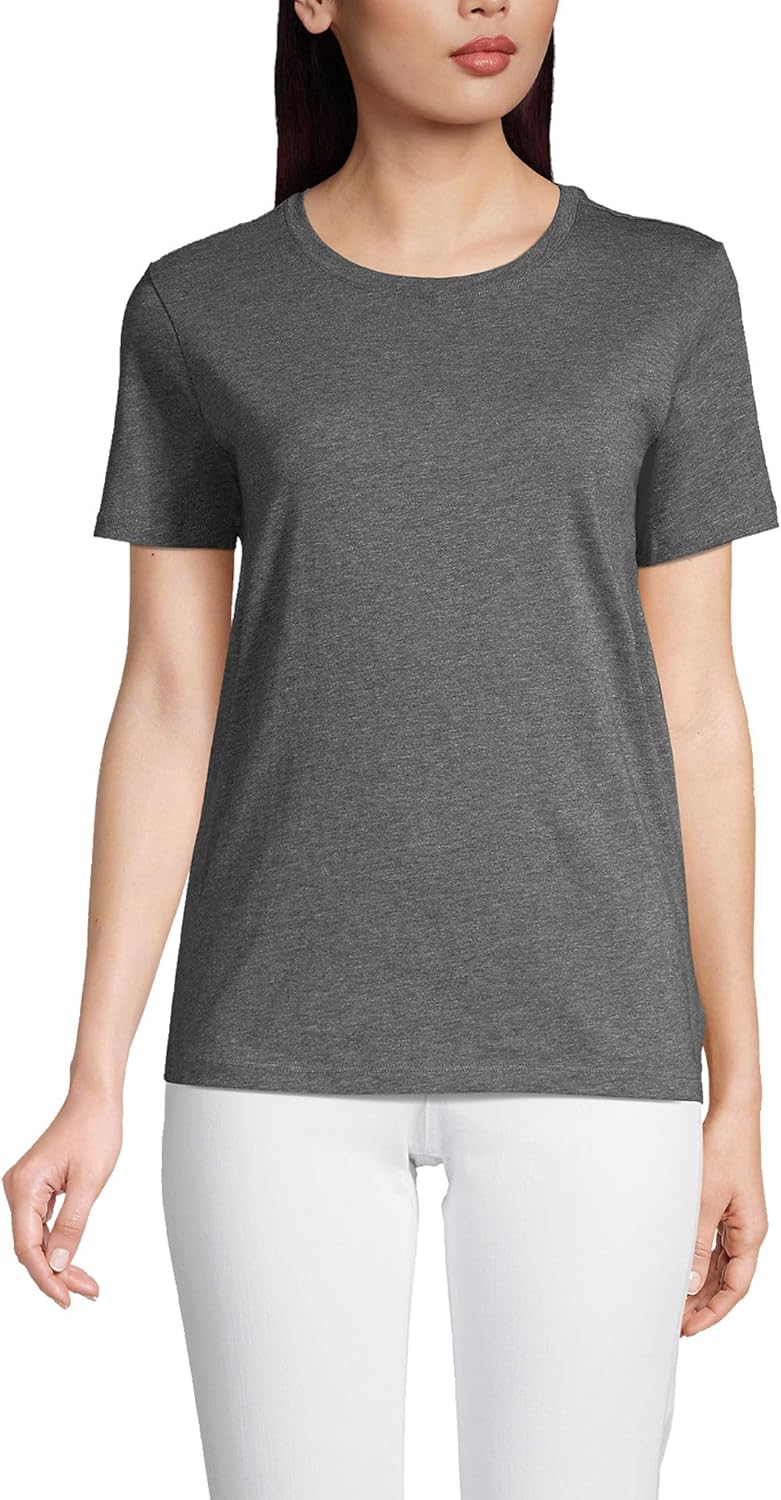 Lands' End Women's Relaxed Supima Cotton Crew Neck T-Shirt Review
