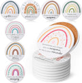 Set of 24 Thank You Appreciation Coasters Set - Gift Pack of Ceramic