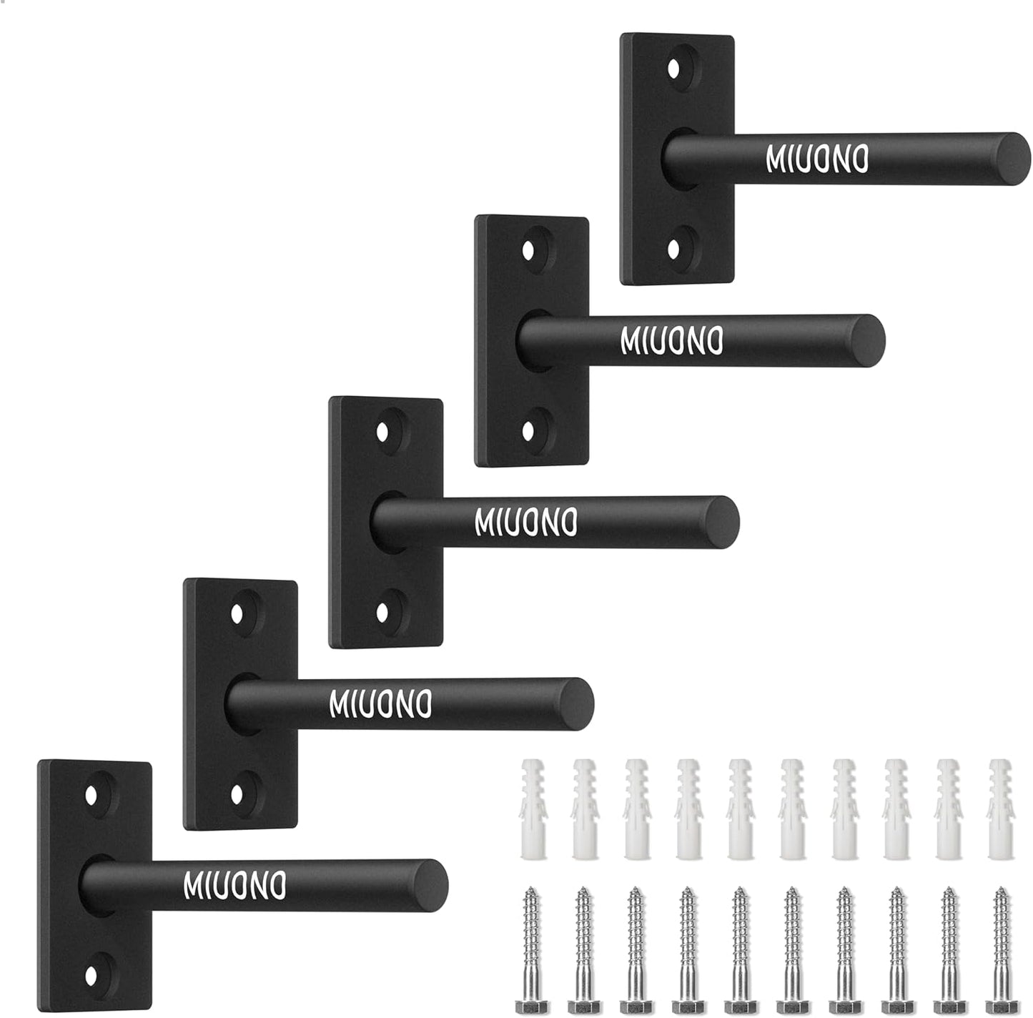 Weight Plate Holder for Home Gym - Wall Mounted Storage Rack
