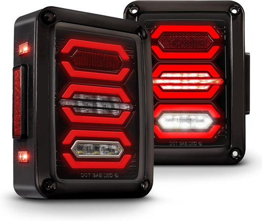 TRUE MODS LED Rear Tail Light Replacement for Jeep Wrangler JK