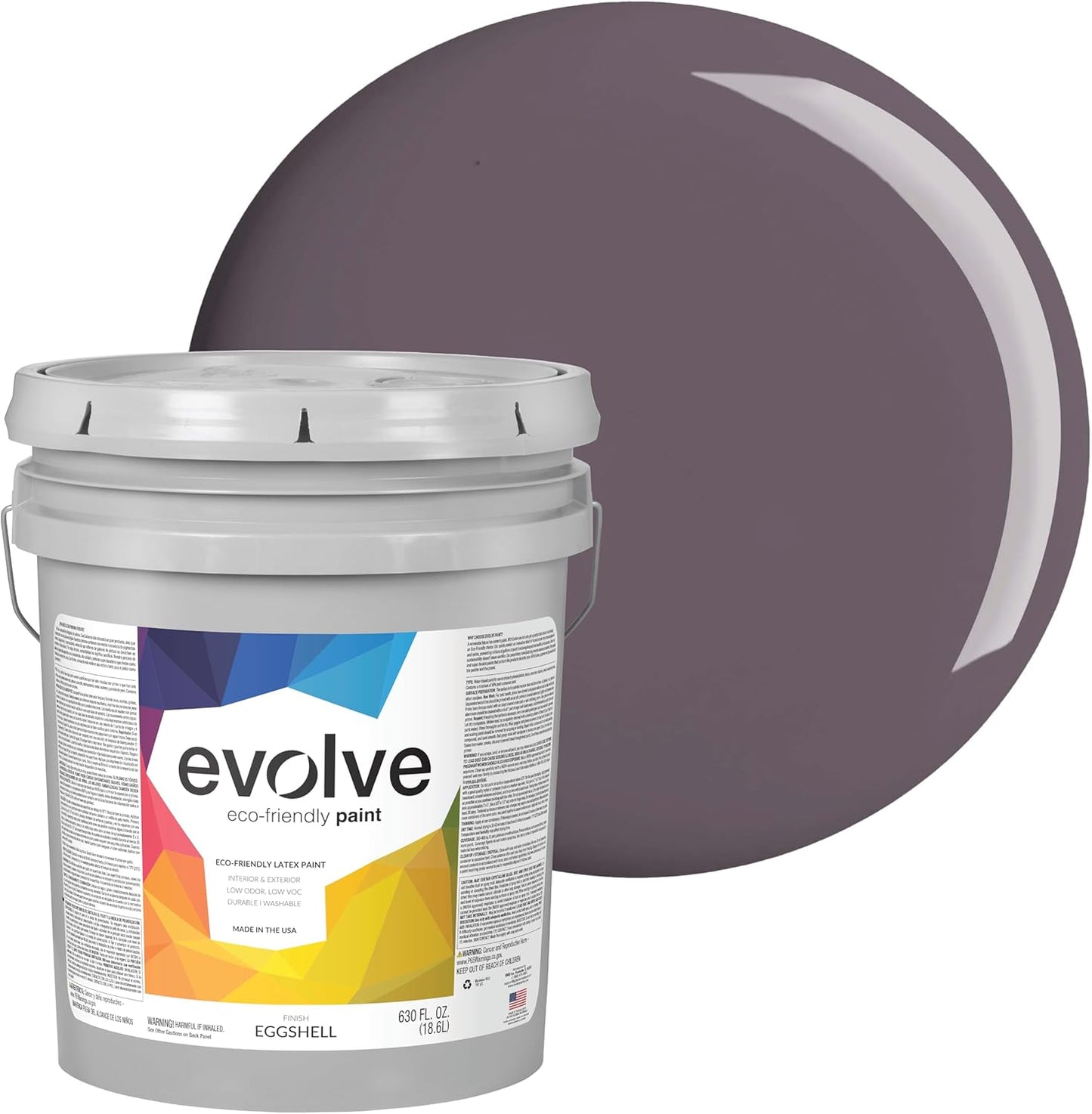 EVOLVE Paint & Primer: Low Sheen, One-Coat Coverage, Gentle Plum