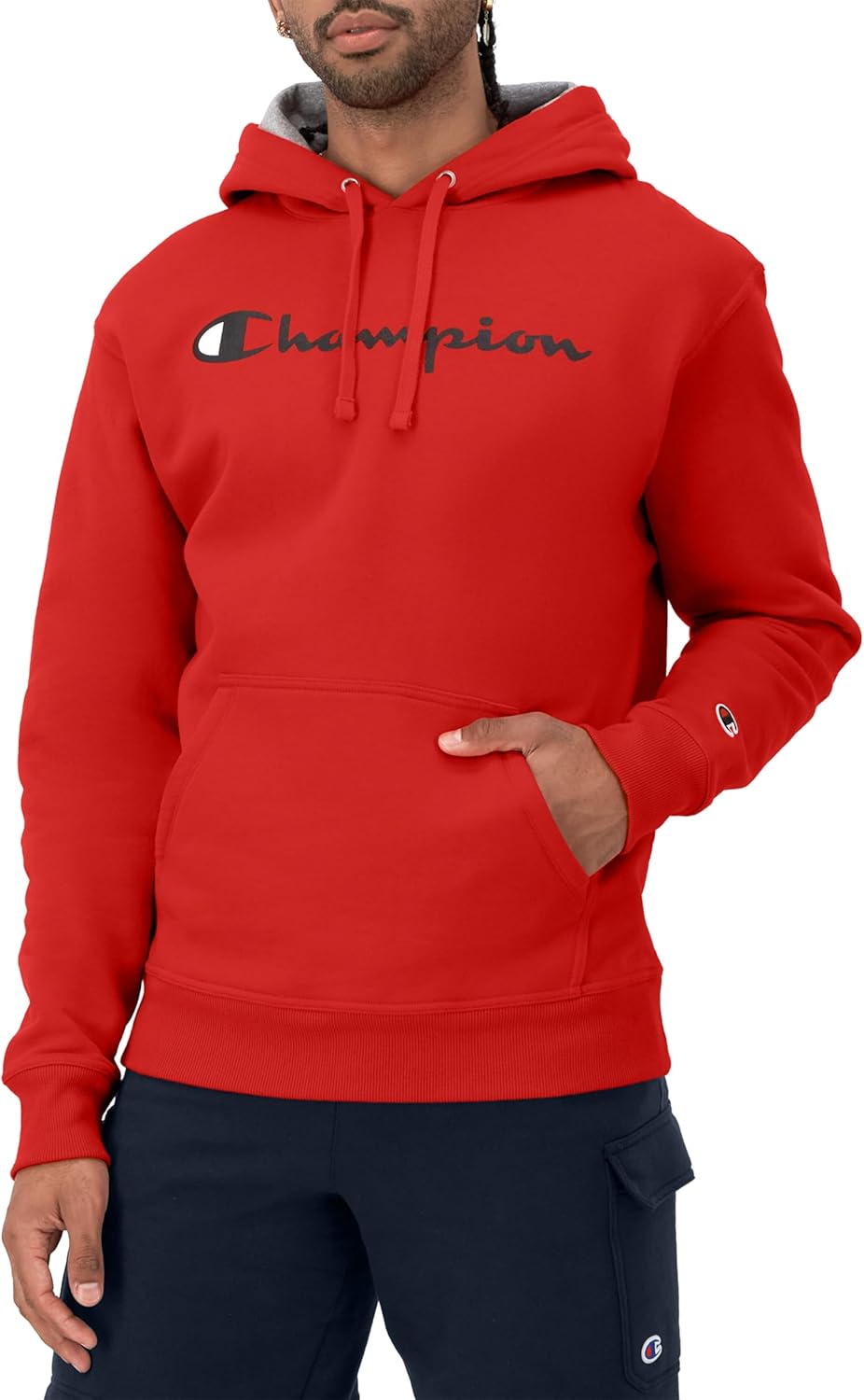 Champion Powerblend Hoodie with Script Logo