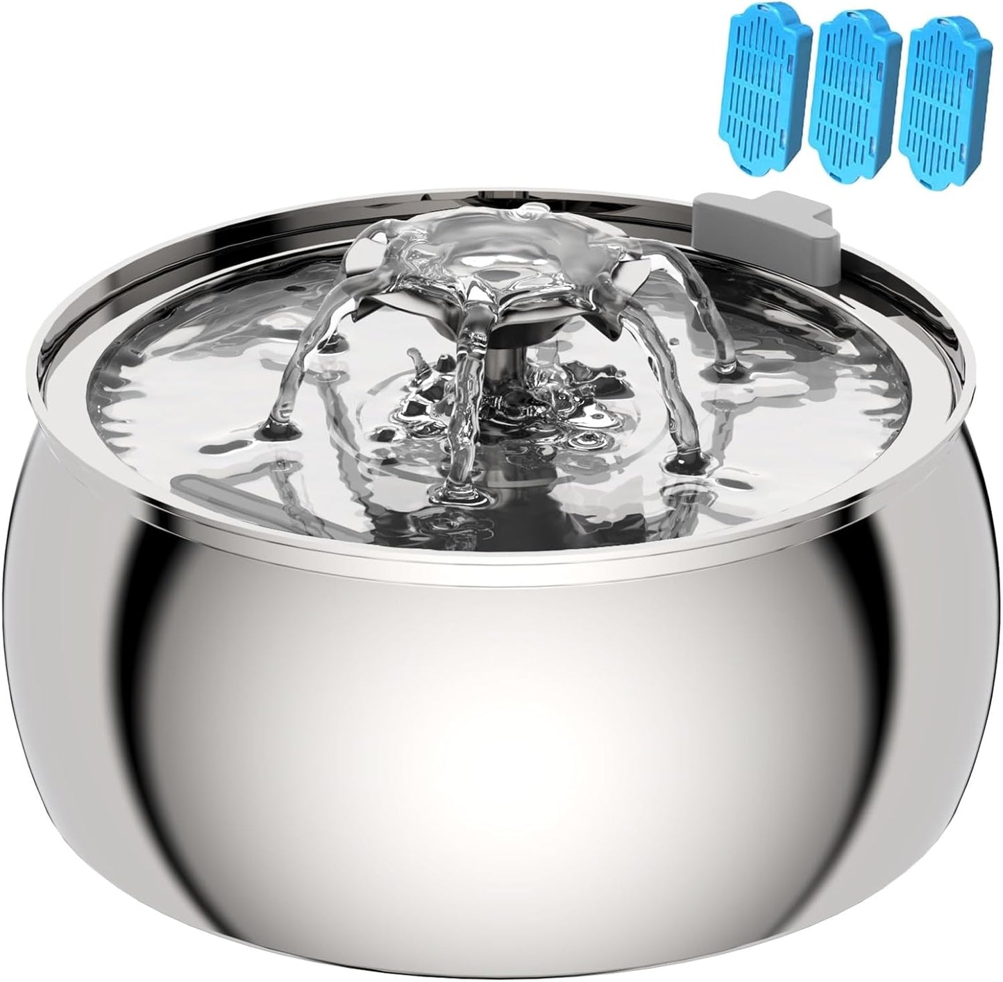 Tomxcute Cat Water Fountain: 4.0L Stainless Steel Pet Fountain