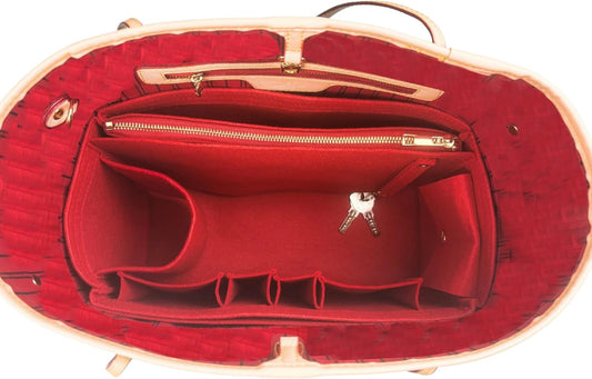 Organizer for Neverfull PM, MM, GM - Felt Bag Insert in Black