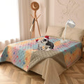 100% Waterproof Dog Bed Cover 102x82 in Reversible Pet Pad - Easy