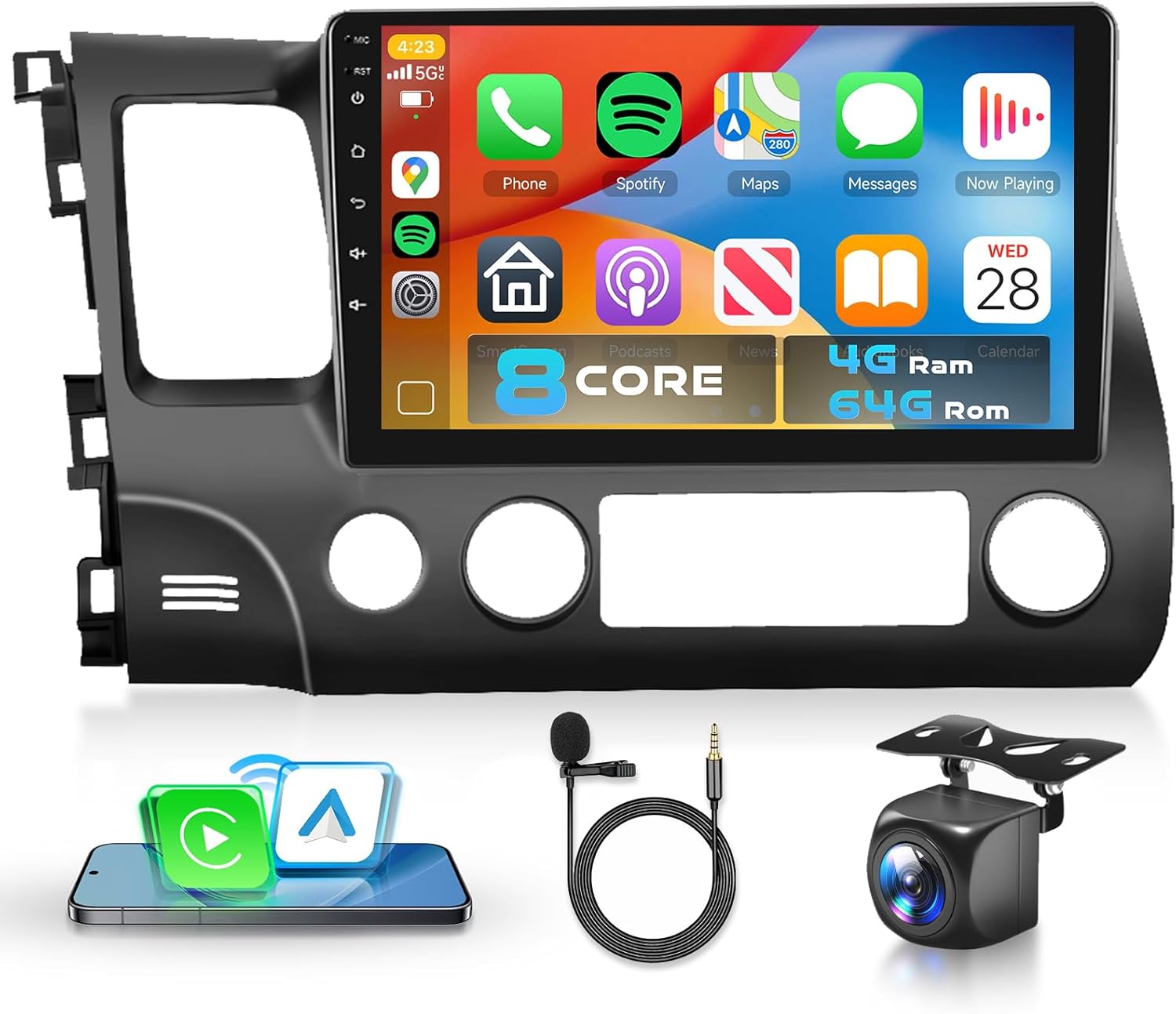 5G WiFi Car Stereo for Honda Civic 2006-2011 with Touch Screen