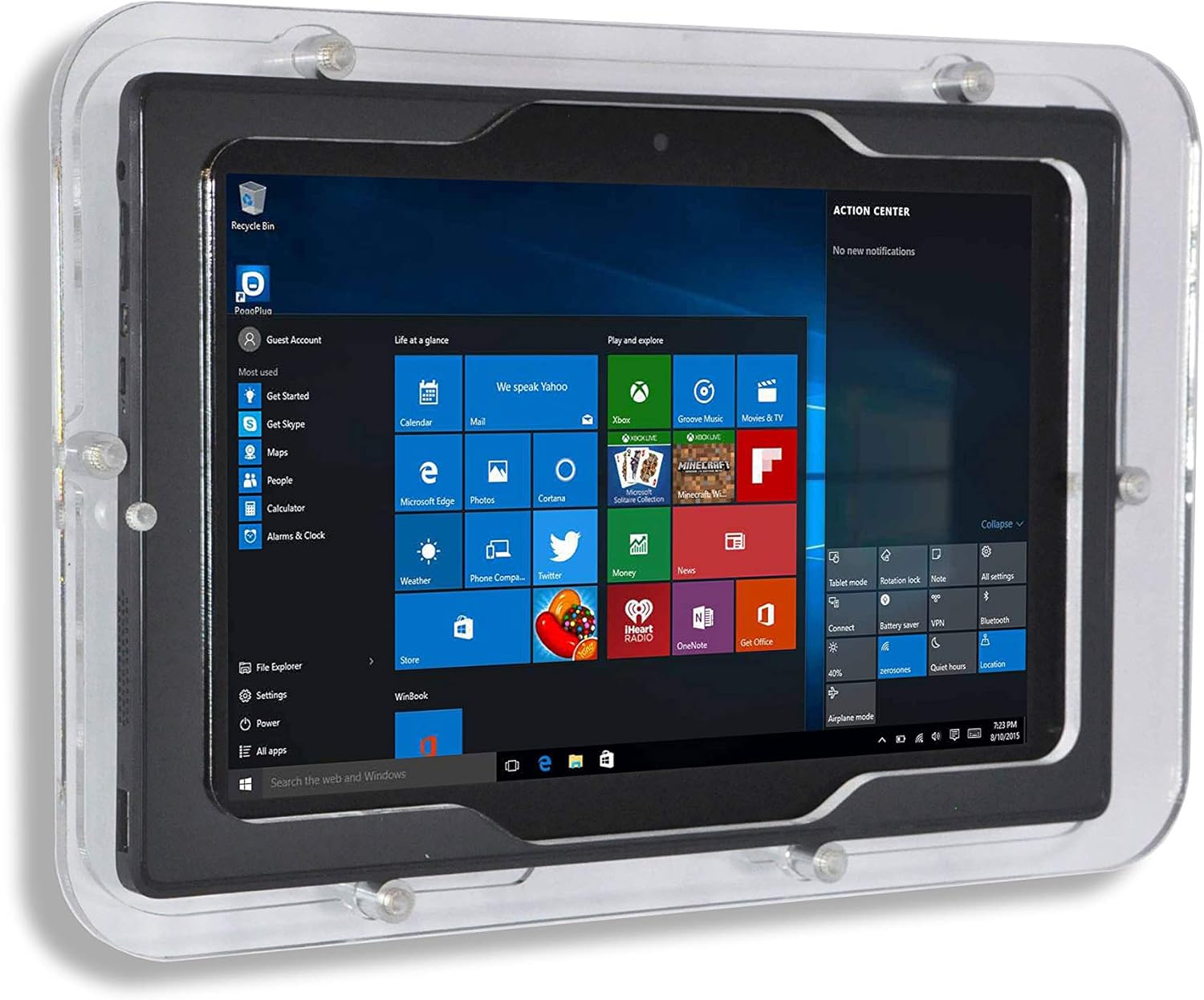 TABcare Security Anti-Theft Acrylic Case for Lenovo Miix 320 Display