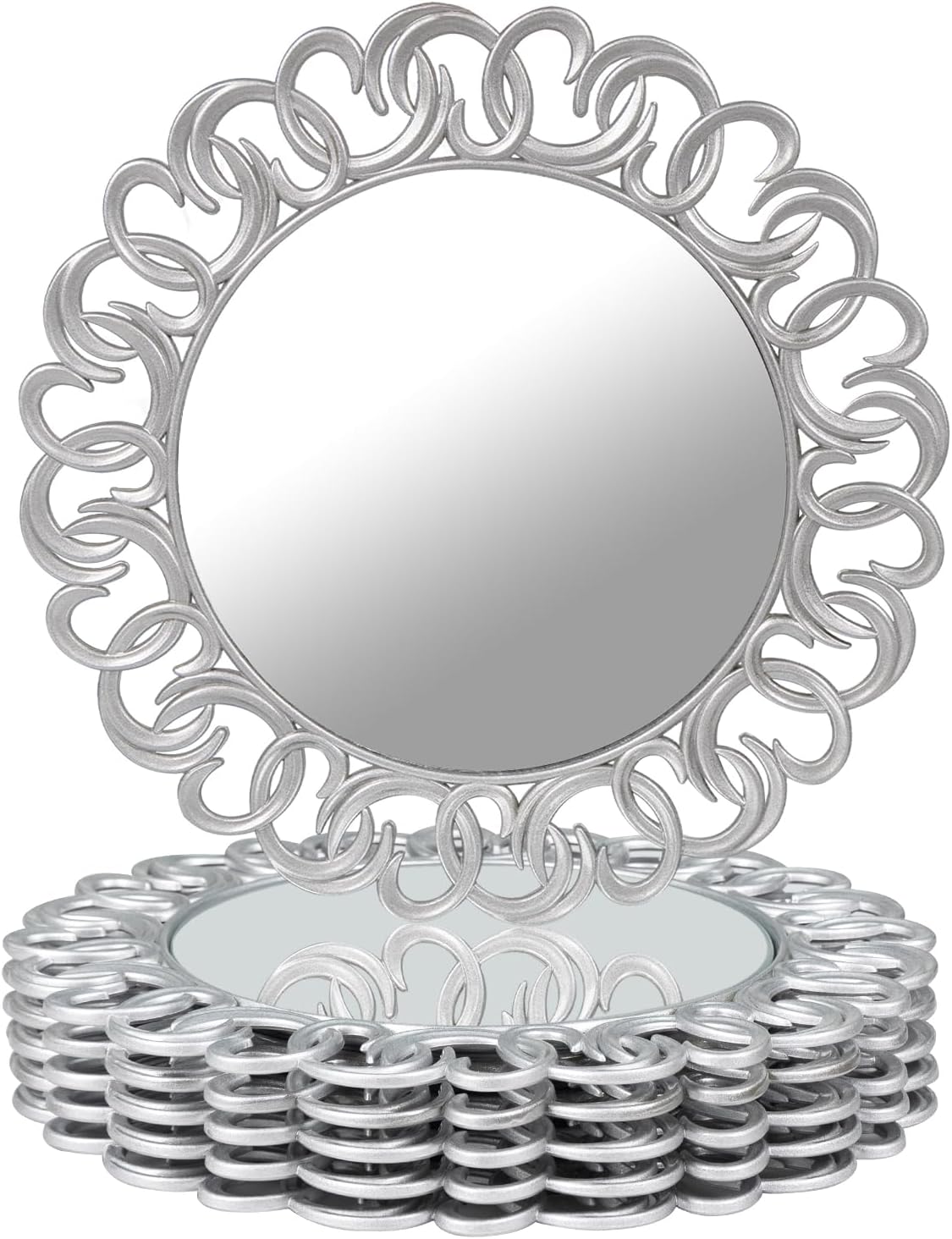 Elegant 13 in Silver Charger Plates Set of 6 for Events