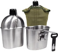 Goetland Stainless Steel WWII US Army Canteen Kit - Durable 1QT Set