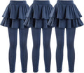 Girls School Uniform Pants Leggings with Skirt Combo (Style FH5W)