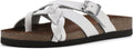 WHITE MOUNTAIN Women's Harrington Footbed Sandal - Comfortable Leather
