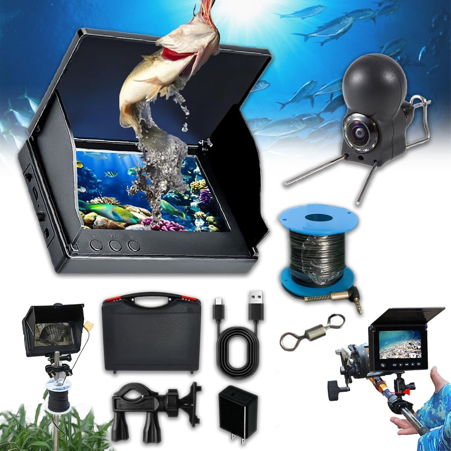 Infrared Night Vision Fishing Camera - Find Fish Easily!