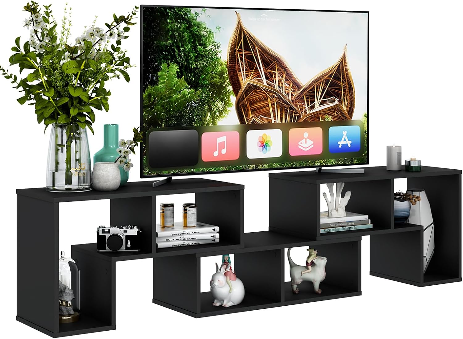 Minimalist TV Stand for Large TVs - Tangkula