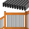 Deck Balusters 32 in Bow Metal Spindles - Durable Black Rail Kit