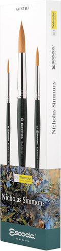 Escoda Signature Series Watercolor Brush Set Nicholas Simmons No.1