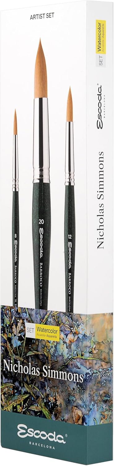 Escoda Signature Series Artist Watercolor Brush Set for Creatives