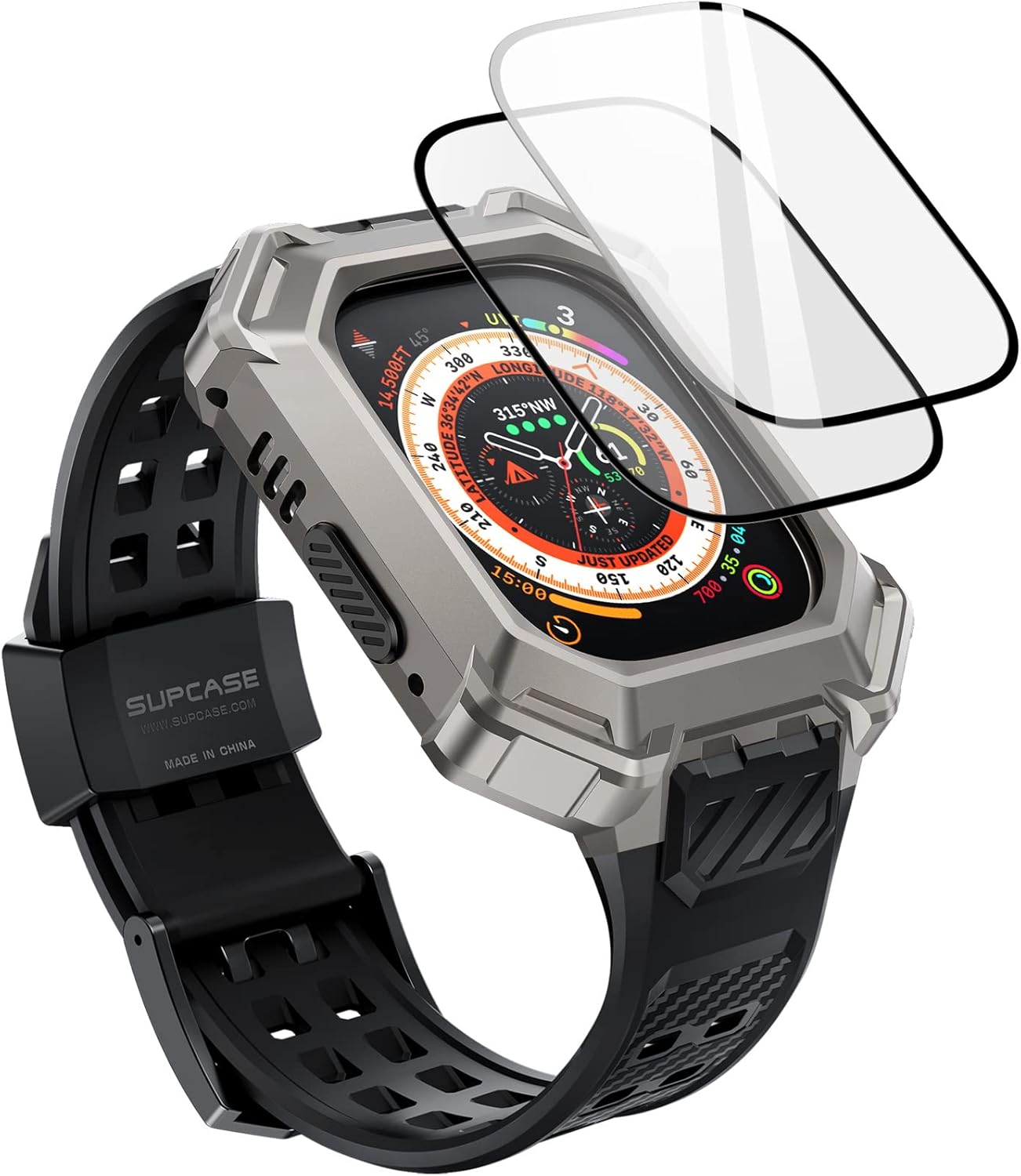 SUPCASE Apple Watch Ultra Band with Case for Rugged Protection