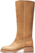 DOEYG Women's Banana Knee High Boots for Fashionable Comfort