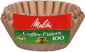 Melitta Natural Brown Unbleached Coffee Filters 100 Count